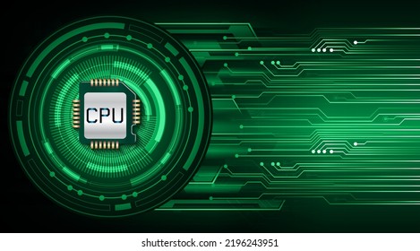CPU cyber circuit future technology concept background