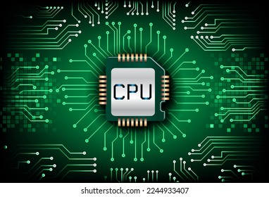 CPU cyber circuit future technology concept background