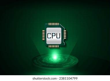 cpu cyber circuit future technology concept background