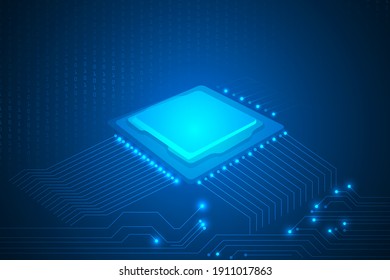 CPU High Performance Abstract. Futuristic Quantum Processer Innovation Technology Abstract Background.