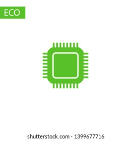 CPU icon. Circuit board icon. 