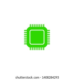 CPU icon. Circuit board icon. 