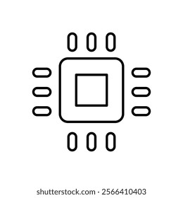 Cpu icon. Computer hardware icon design. vector graphic