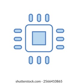 Cpu icon. Computer hardware icon design. vector graphic