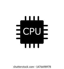 CPU icon design template. Trendy style, vector eps 10