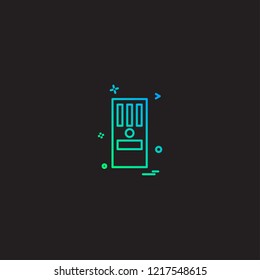 CPU icon design vector 