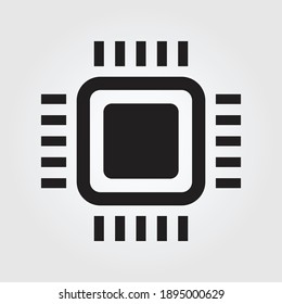 CPU icon design vector for multiple use 