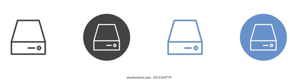 Icono de CPU Conjunto plano en color blanco y negro
