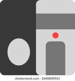 cpu icon flat style design