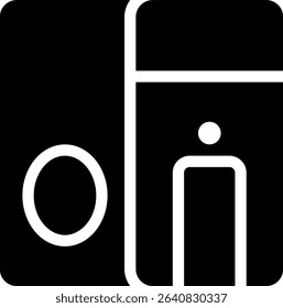 cpu icon glyph style design
