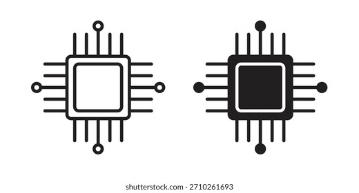 Doodle gráfico de icono de CPU, boceto, Ilustración vectorial de dibujo de contorno