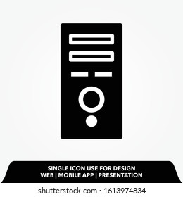 CPU icon illustration isolated vector sign symbol