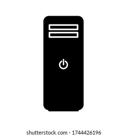 CPU icon illustration isolated vector sign symbol. Vector illustration of computer.