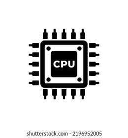 CPU Icon or Integrated Circuit Icon Vector For Smart Technology Icon. Processor icon, design inspiration vector template for interface and any purpose related to smart technology
