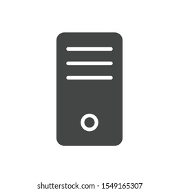 CPU icon isolated on white background. Computer processor symbol modern, simple, vector, icon for website design, mobile app, ui. Vector Illustration