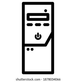 CPU icon on a white background in EPS format