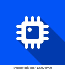CPU icon with shadow , sign design