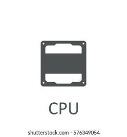 CPU icon. sign design