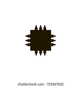 cpu icon. sign design