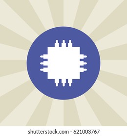 cpu icon. sign design. background
