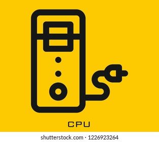 CPU icon signs