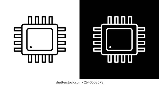 CPU icon symbol concept for graphic design, Website, UI. EPS