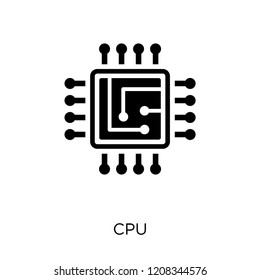 Cpu icon. Cpu symbol design from Artificial Intellegence collection.