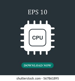 CPU icon vector