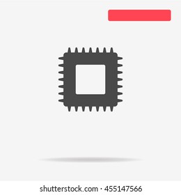 Cpu icon. Vector concept illustration for design.