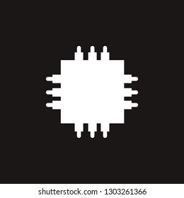 cpu icon. cpu vector design. Sign design. Vector design. Logo. Vector illustration