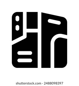 cpu icon. vector glyph icon for your website, mobile, presentation, and logo design.