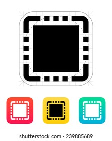 CPU icon. Vector illustration. Vector illustration.