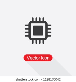 CPU Icon Vector Illustration Eps10