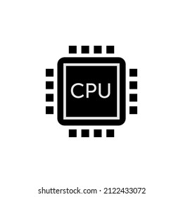 CPU, CPU icon vector. illustration vector graphic of CPU, computer.