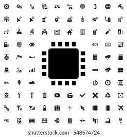 cpu icon vector illustration sign symbol