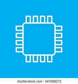 cpu icon vector illustration sign symbol