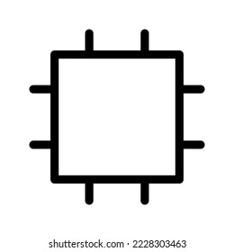 Cpu Icon Vector Symbol Design Illustration