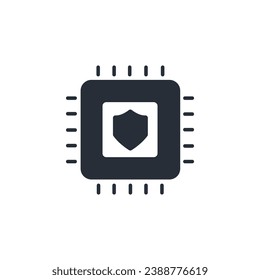 cpu icon. vector.Editable stroke.linear style sign for use web design,logo.Symbol illustration.