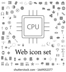 CPU-Symbol. universelle Web-Icons für Web und Mobile