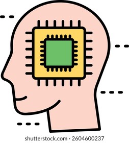 Cpu Line vector Icon Design