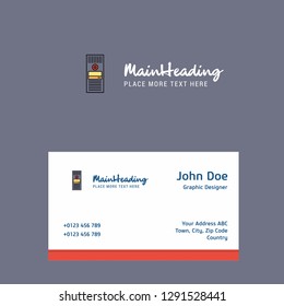 CPU logo Design with business card template. Elegant corporate identity. - Vector