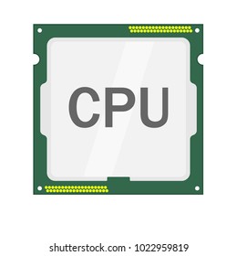 CPU logo vector icon illustration flat design