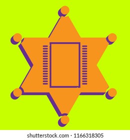 CPU, microelectronic circuit, chip icon. Vector. Flat style black icon on white.