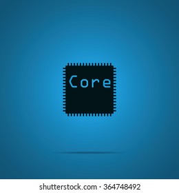 CPU microprocessor or chip icon.