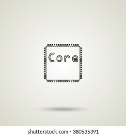 CPU microprocessor or chip icon.