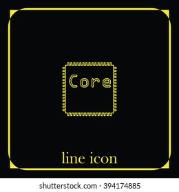 CPU microprocessor or chip icon.