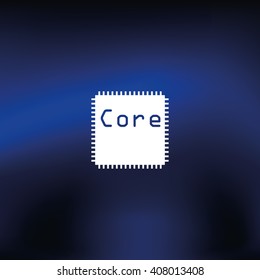 CPU microprocessor or chip icon.