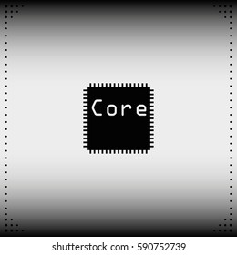 CPU microprocessor or chip icon.