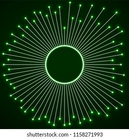 Cpu, microprocessor, microchip, circuit board, vector illustration, eps 10