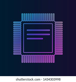 CPU nolan icon. Simple thin line, outline vector of Technology icons for UI and UX, website or mobile application
